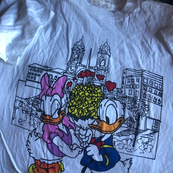 Vintage RARE Disney Made In Italy Tee Large - Picture 2 of 3